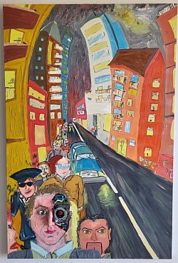 Strada per il lavoro il lunedì mattina